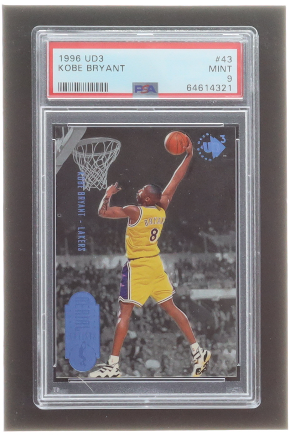 Kobe Bryant 1996-97 UD3 #43 (PSA 9) at PristineAuction.com Kobe Bryant 1996-97 UD3 #43 (PSA 9) at PristineAuction.com