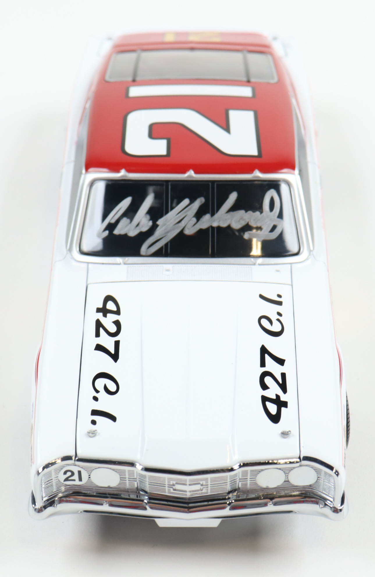 Cale Yarborough Signed NASCAR #21 1968 Mercury Cyclone 1:24 Premium Diecast Car (Beckett) at PristineAuction.com Cale Yarborough Signed NASCAR #21 1968 Mercury Cyclone 1:24 Premium Diecast Car (Beckett) at PristineAuction.com