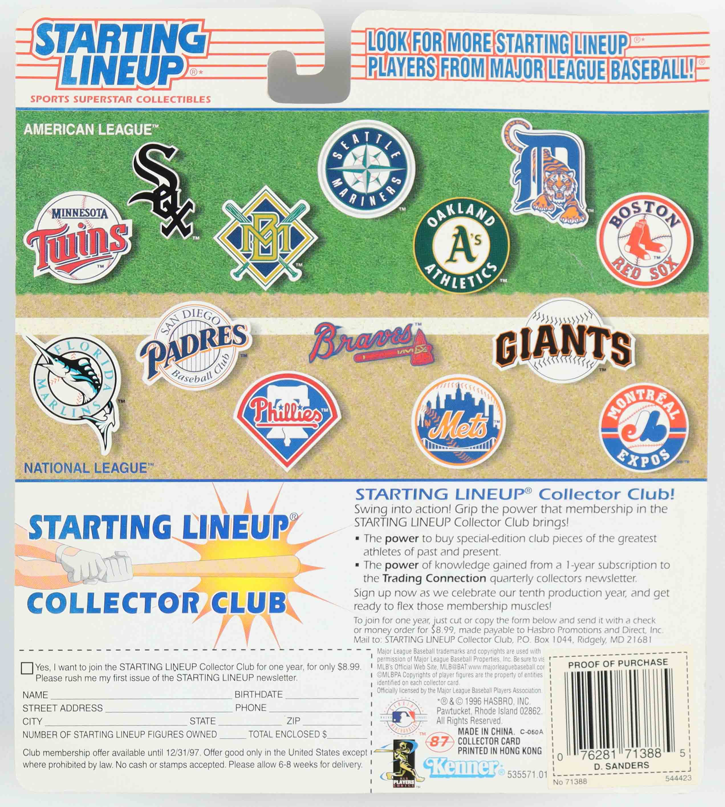 Deion Sanders 1997 Starting Lineup 10th Year Edition Action Figure with Trading Card at PristineAuction.com Deion Sanders 1997 Starting Lineup 10th Year Edition Action Figure with Trading Card at PristineAuction.com