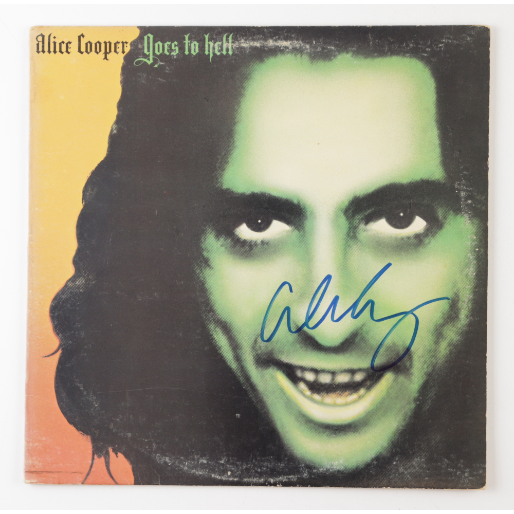 Alice Cooper Signed "Alice Cooper Goes to Hell" Vinyl Record Album