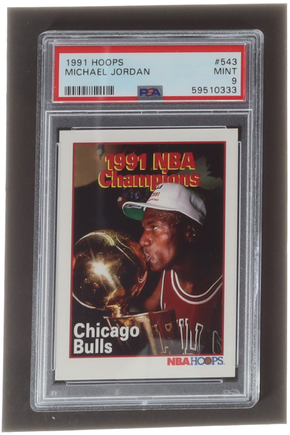 Michael Jordan 1991-92 Hoops #543 FIN (PSA 9) at PristineAuction.com Michael Jordan 1991-92 Hoops #543 FIN (PSA 9) at PristineAuction.com