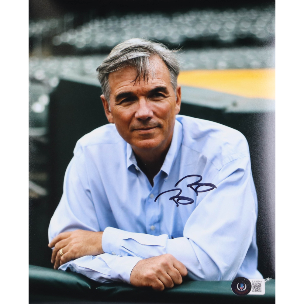 Billy Beane Signed 8x10 Photo (Beckett) Pristine Auction