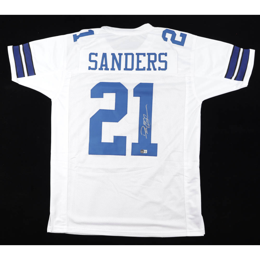 Deion Sanders Signed Jersey (Beckett) Pristine Auction