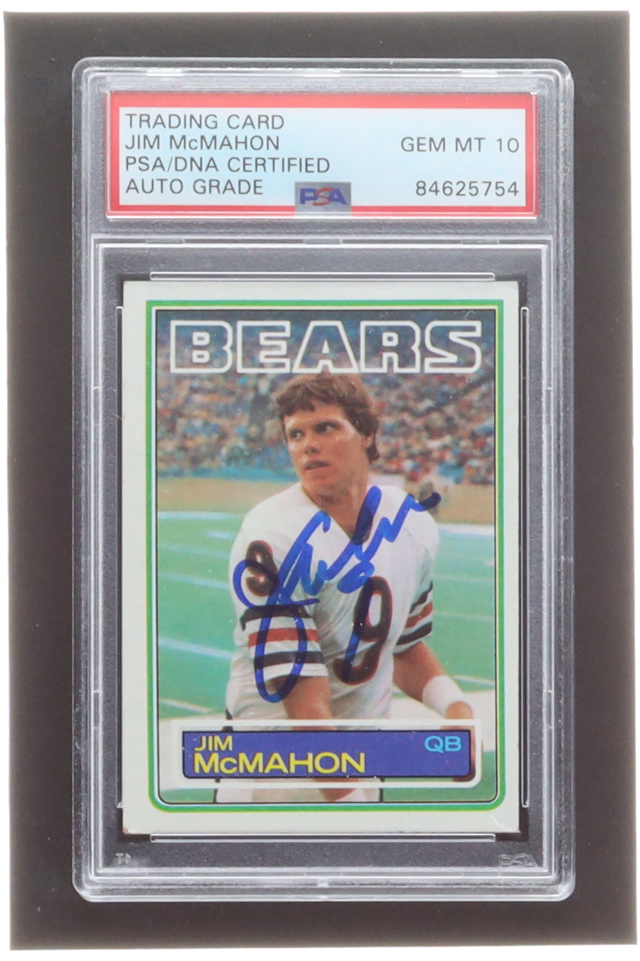 Jim McMahon Signed 1983 Topps #33 RC (PSA) at PristineAuction.com Jim McMahon Signed 1983 Topps #33 RC (PSA) at PristineAuction.com
