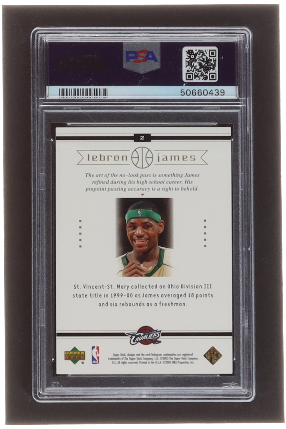 LeBron James 2003 Upper Deck LeBron James Box Set #2 / State Champs (PSA 9) at PristineAuction.com LeBron James 2003 Upper Deck LeBron James Box Set #2 / State Champs (PSA 9) at PristineAuction.com