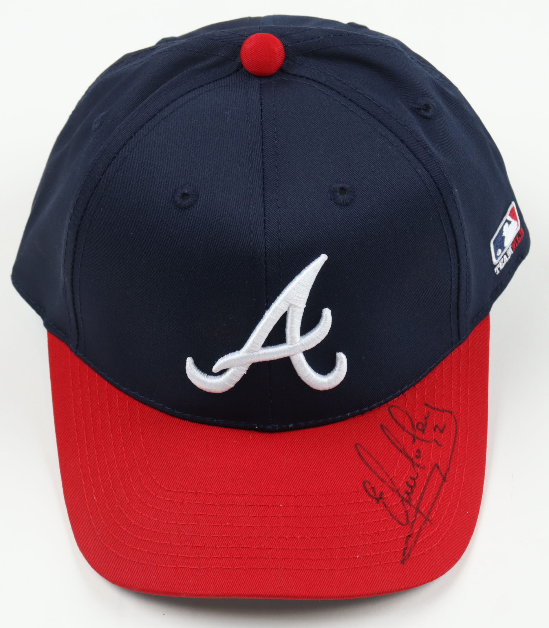 Eddie Perez Signed Braves Adjustable Hat (Beckett) at PristineAuction.com Eddie Perez Signed Braves Adjustable Hat (Beckett) at PristineAuction.com