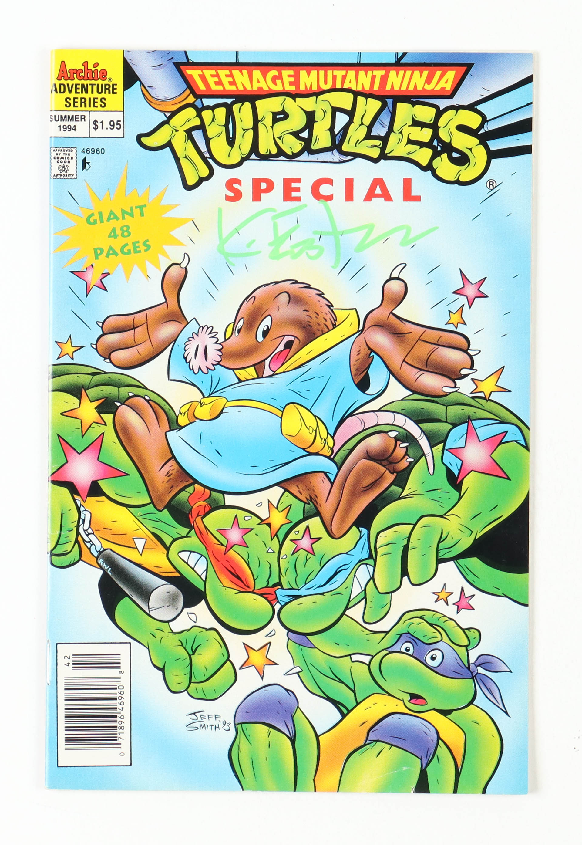 Kevin Eastman Signed "Teenage Mutant Ninja Turtles" Special Issue Archie Comic Book (PA) at PristineAuction.com Kevin Eastman Signed "Teenage Mutant Ninja Turtles" Special Issue Archie Comic Book (PA) at PristineAuction.com