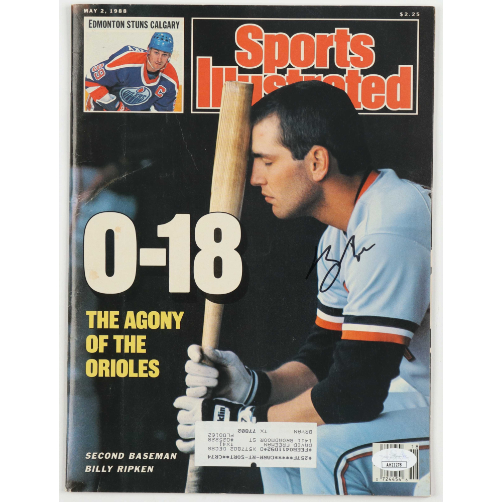 Billy Ripken Signed 1988 Sports Illustrated Magazine (JSA) | Pristine ...