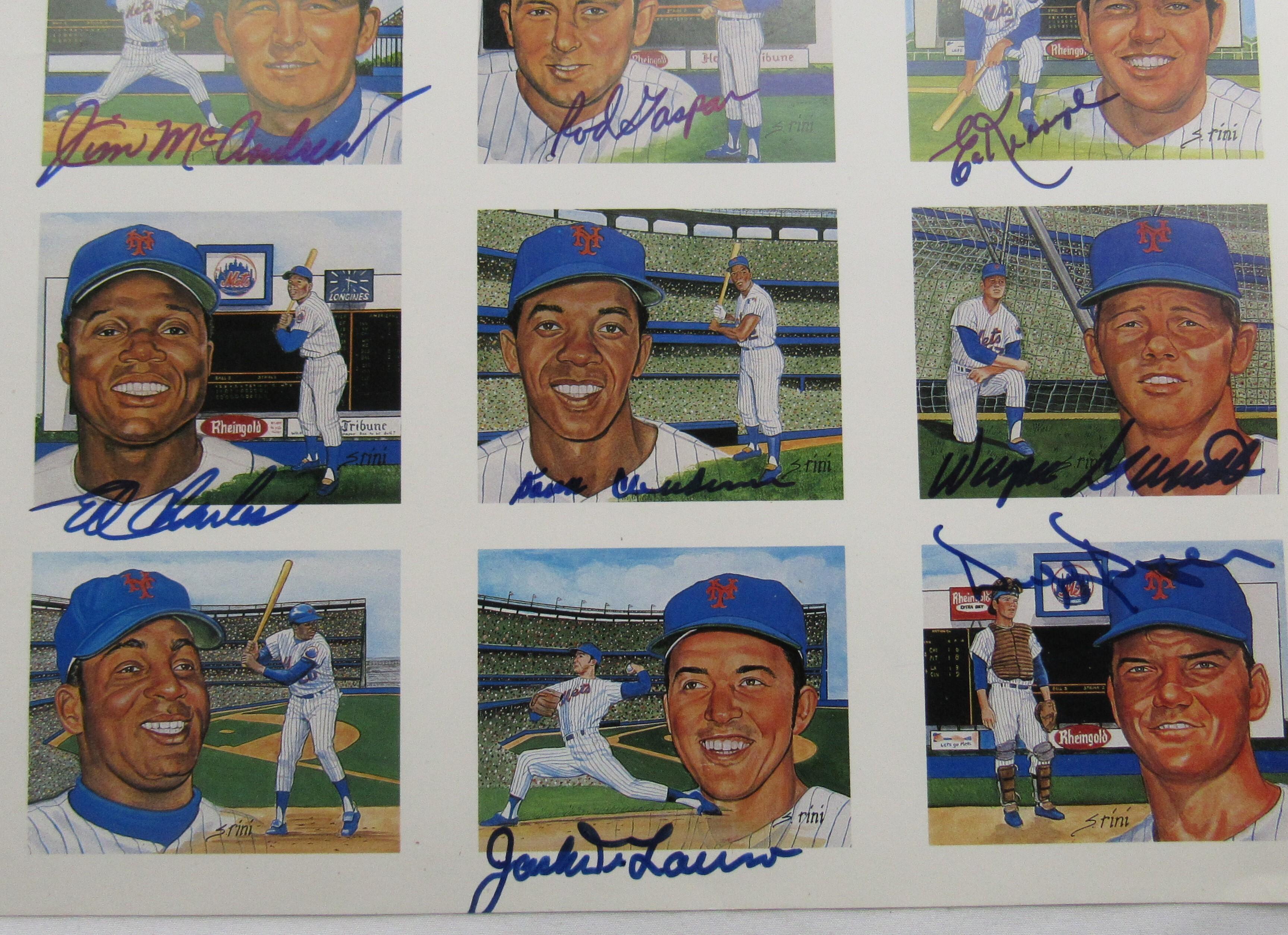 1969 World Champion Mets 17x22 Poster Team-Signed by (23) with Tom Seaver, Yogi Berra, Ralph Kiner, Art Shamsky, Jerry Koosman (JSA) at PristineAuction.com 1969 World Champion Mets 17x22 Poster Team-Signed by (23) with Tom Seaver, Yogi Berra, Ralph Kiner, Art Shamsky, Jerry Koosman (JSA) at PristineAuction.com