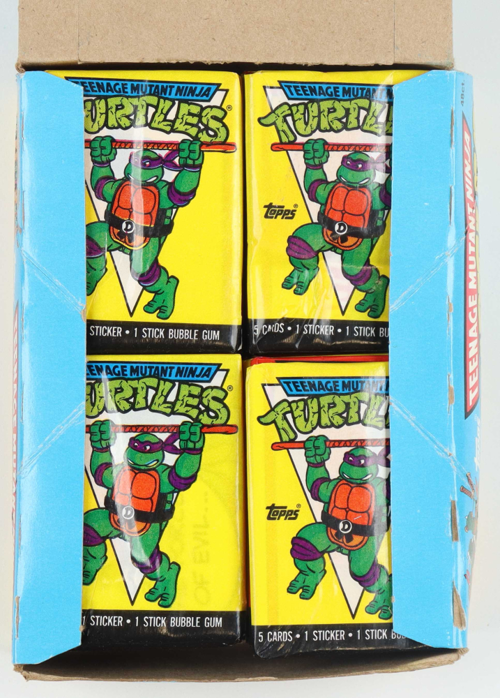 1989 Topps Teenage Mutant Ninja Turtles TMNT Series 1 Wax Box With 