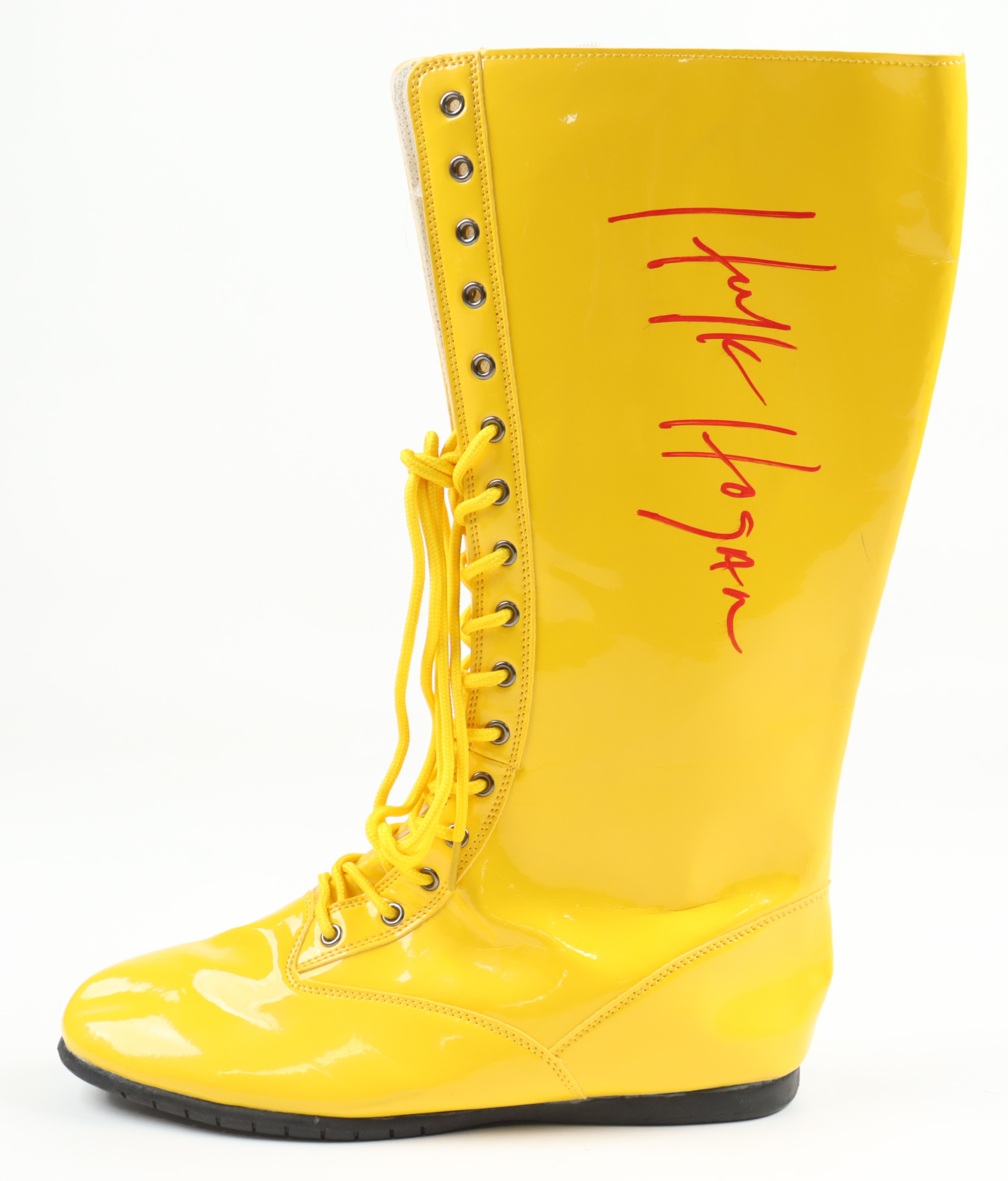 Hulk Hogan Signed Wrestling Boot (Beckett) at PristineAuction.com Hulk Hogan Signed Wrestling Boot (Beckett) at PristineAuction.com