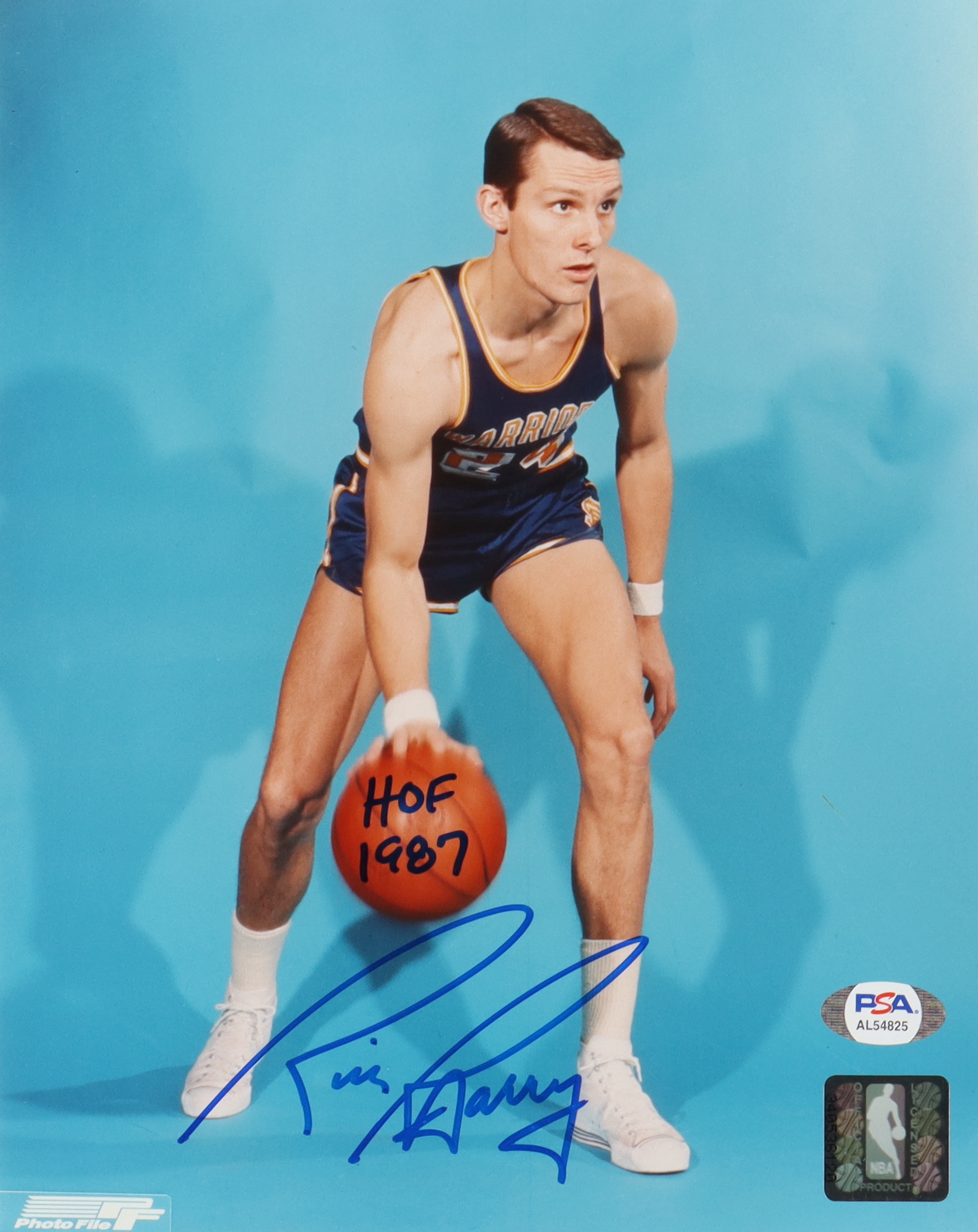 Rick Barry Signed Warriors 8x10 Photo Inscribed "HOF 1987" (PSA) at PristineAuction.com Rick Barry Signed Warriors 8x10 Photo Inscribed "HOF 1987" (PSA) at PristineAuction.com