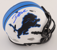 D'Andre Swift Signed Lions Lunar Eclipse Alternate Speed Mini Helmet (JSA) at PristineAuction.com
