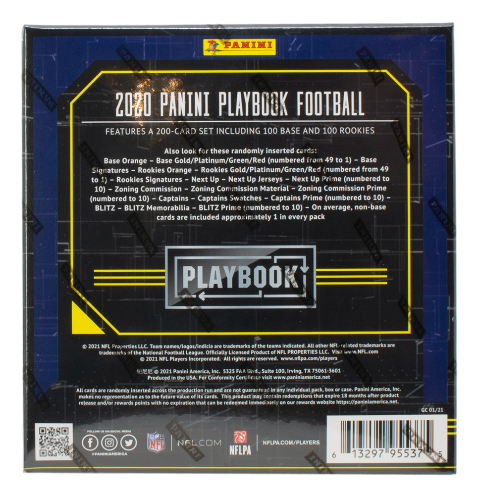 2020 Panini Playbook Football Mega Box with (4) Packs at PristineAuction.com 2020 Panini Playbook Football Mega Box with (4) Packs at PristineAuction.com
