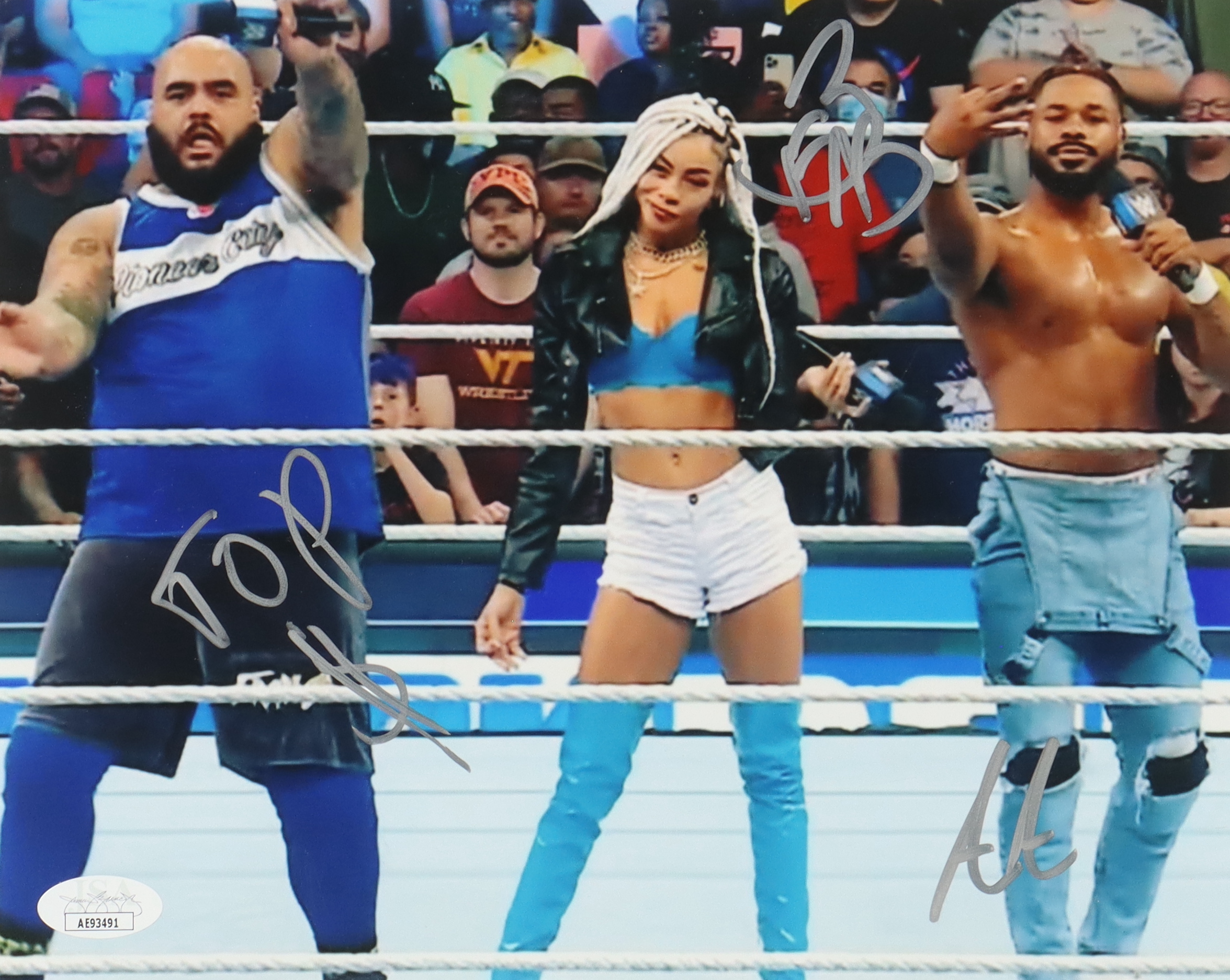 Hit Row Signed WWE 8x10 Photo (JSA) at PristineAuction.com Hit Row Signed WWE 8x10 Photo (JSA) at PristineAuction.com