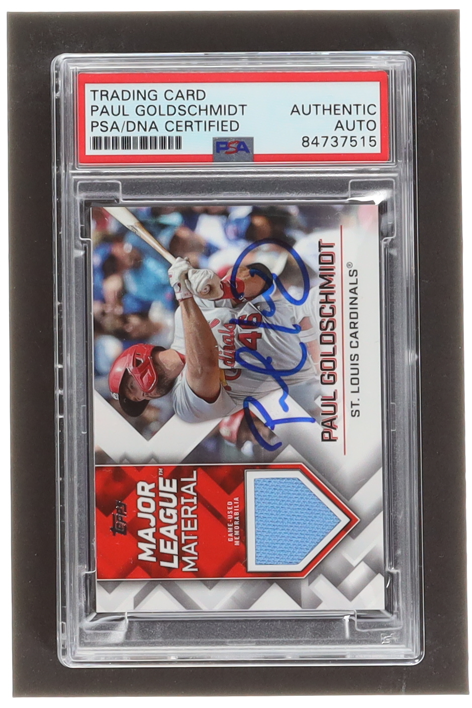Paul Goldschmidt Signed 2022 Topps Major League Materials #MLMPG 