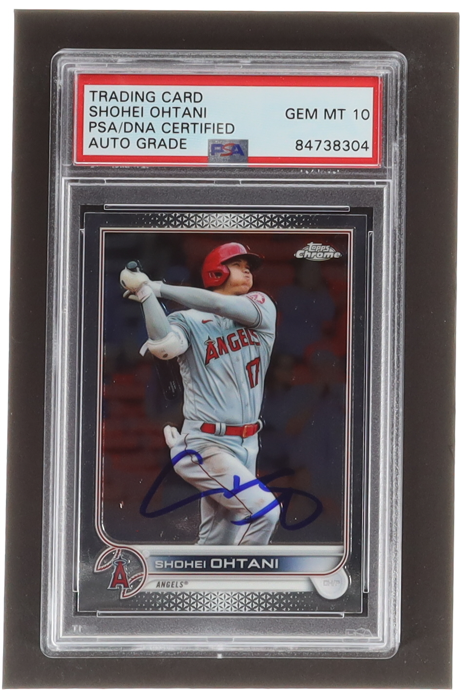 Shohei Ohtani Signed 2022 Topps Chrome #1 (PSA) at PristineAuction.com Shohei Ohtani Signed 2022 Topps Chrome #1 (PSA) at PristineAuction.com