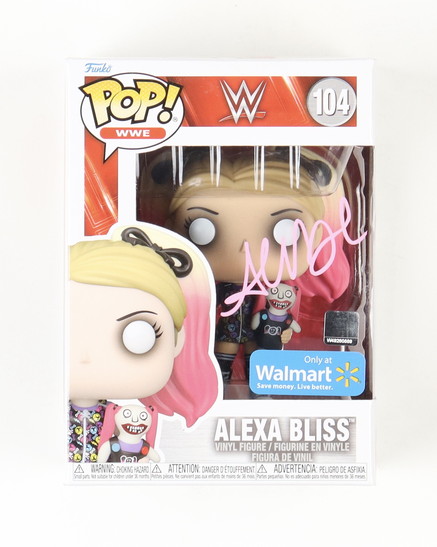 Alexa Bliss Signed WWE #107 Funko Pop! Vinyl Figure (JSA) at PristineAuction.com Alexa Bliss Signed WWE #107 Funko Pop! Vinyl Figure (JSA) at PristineAuction.com