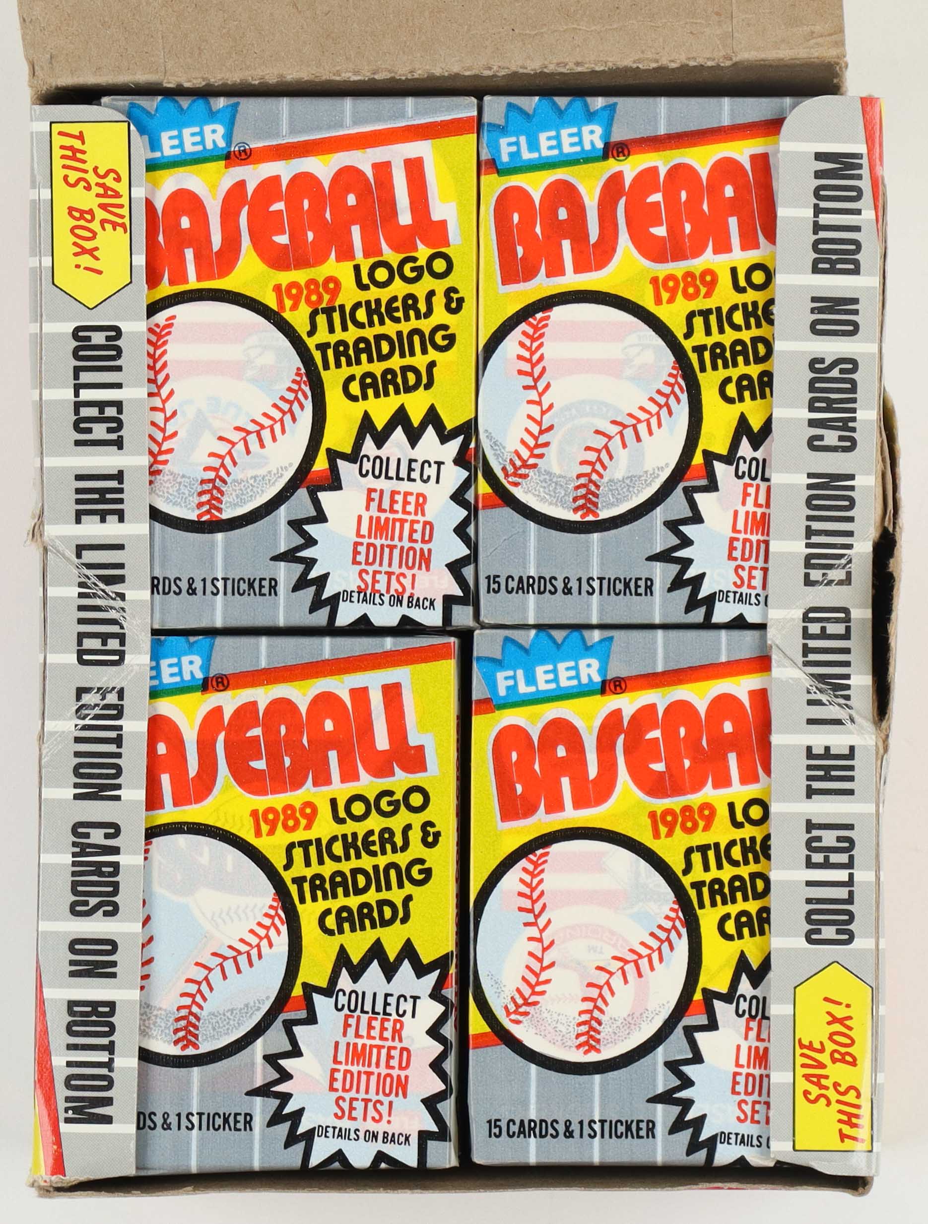 1989 Fleer Baseball Wax Box at PristineAuction.com 1989 Fleer Baseball Wax Box at PristineAuction.com
