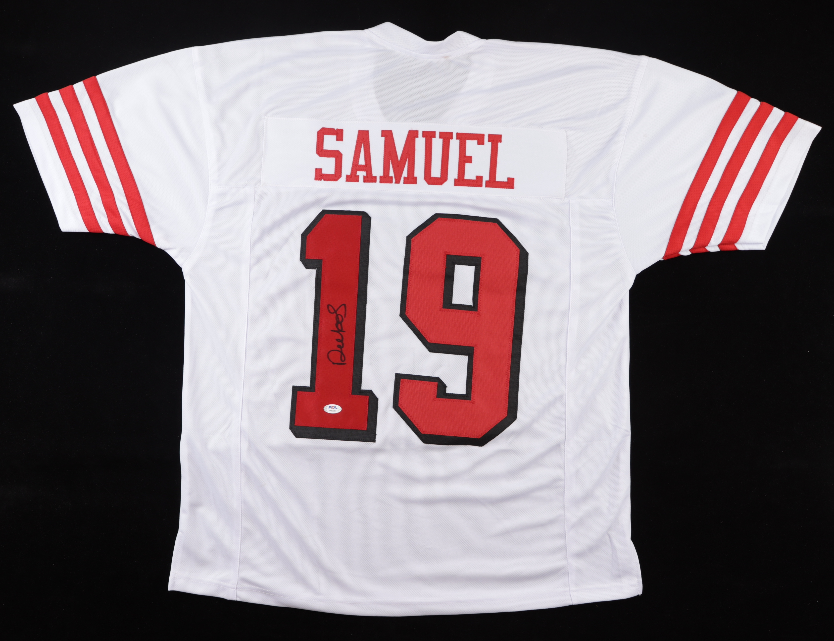 Deebo Samuel Signed Jersey (PSA) at PristineAuction.com Deebo Samuel Signed Jersey (PSA) at PristineAuction.com