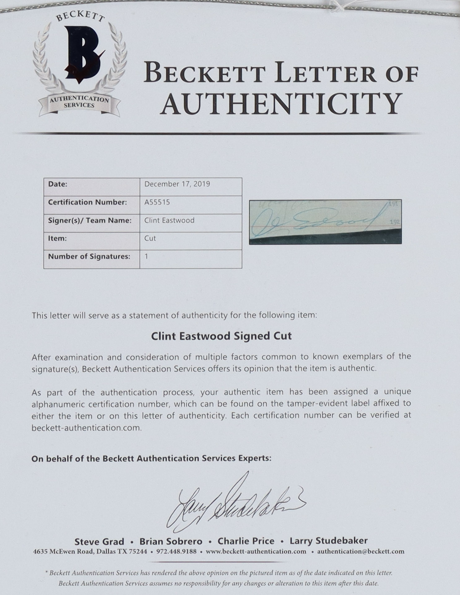 Clint Eastwood Signed "The Good, The Bad, and The Ugly" Custom Framed Cut Display (Beckett) at PristineAuction.com Clint Eastwood Signed "The Good, The Bad, and The Ugly" Custom Framed Cut Display (Beckett) at PristineAuction.com