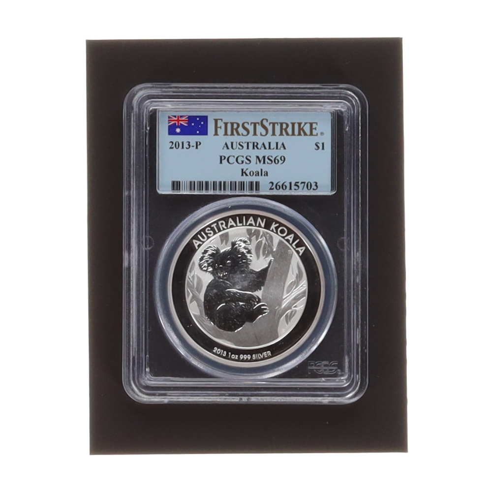 2013-P Australia 1oz Silver $1 One Dollar Koala Coin - First