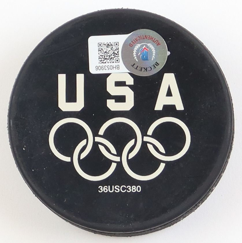 Cammi Granato Signed Team USA 1998 Olympic Winter Games Logo Hockey Puck (Beckett) at PristineAuction.com Cammi Granato Signed Team USA 1998 Olympic Winter Games Logo Hockey Puck (Beckett) at PristineAuction.com