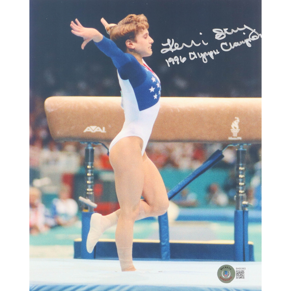 Kerri Strug Signed 8x10 Photo Inscribed "1996 Olympic Champion