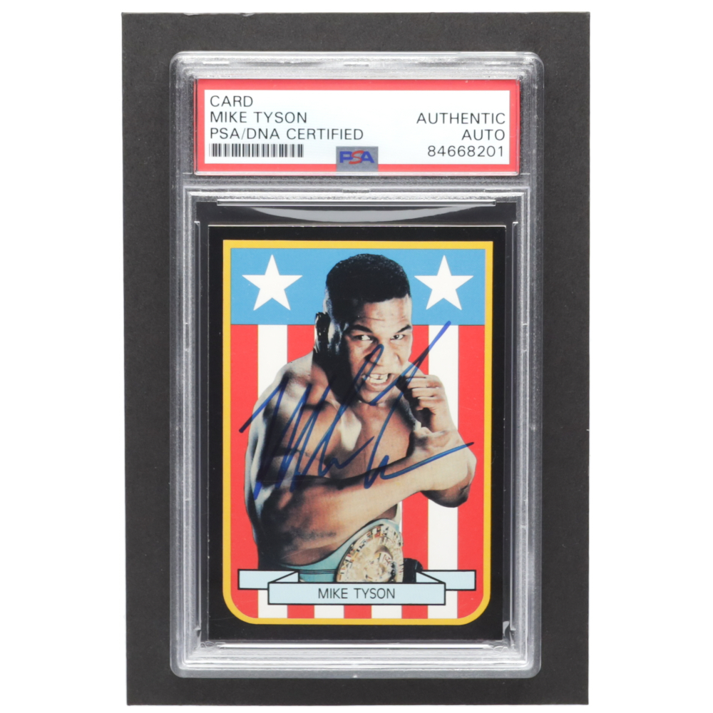 Mike Tyson Signed Trading Card (PSA) Pristine Auction