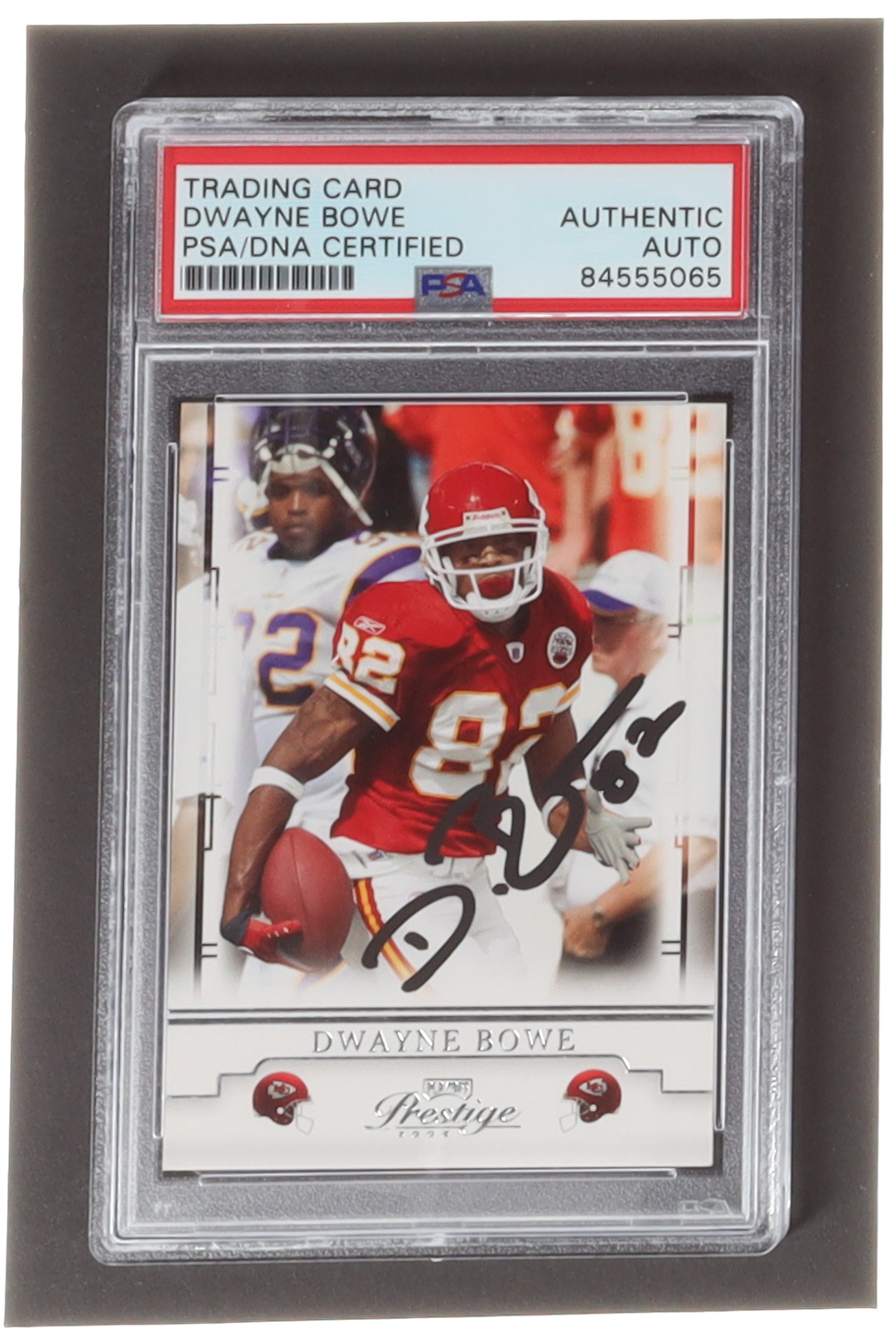 Dwayne Bowe Signed 2008 Playoff Prestige #49 (PSA) at PristineAuction.com Dwayne Bowe Signed 2008 Playoff Prestige #49 (PSA) at PristineAuction.com