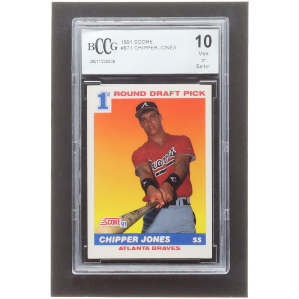 Chipper Jones 1991 Score #671 RC (BCCG 10) | Pristine Auction