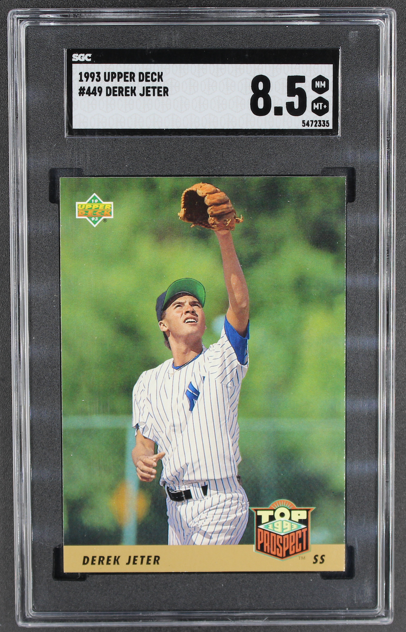 Derek Jeter 1993 Upper Deck #449 RC (SGC 8.5) at PristineAuction.com Derek Jeter 1993 Upper Deck #449 RC (SGC 8.5) at PristineAuction.com