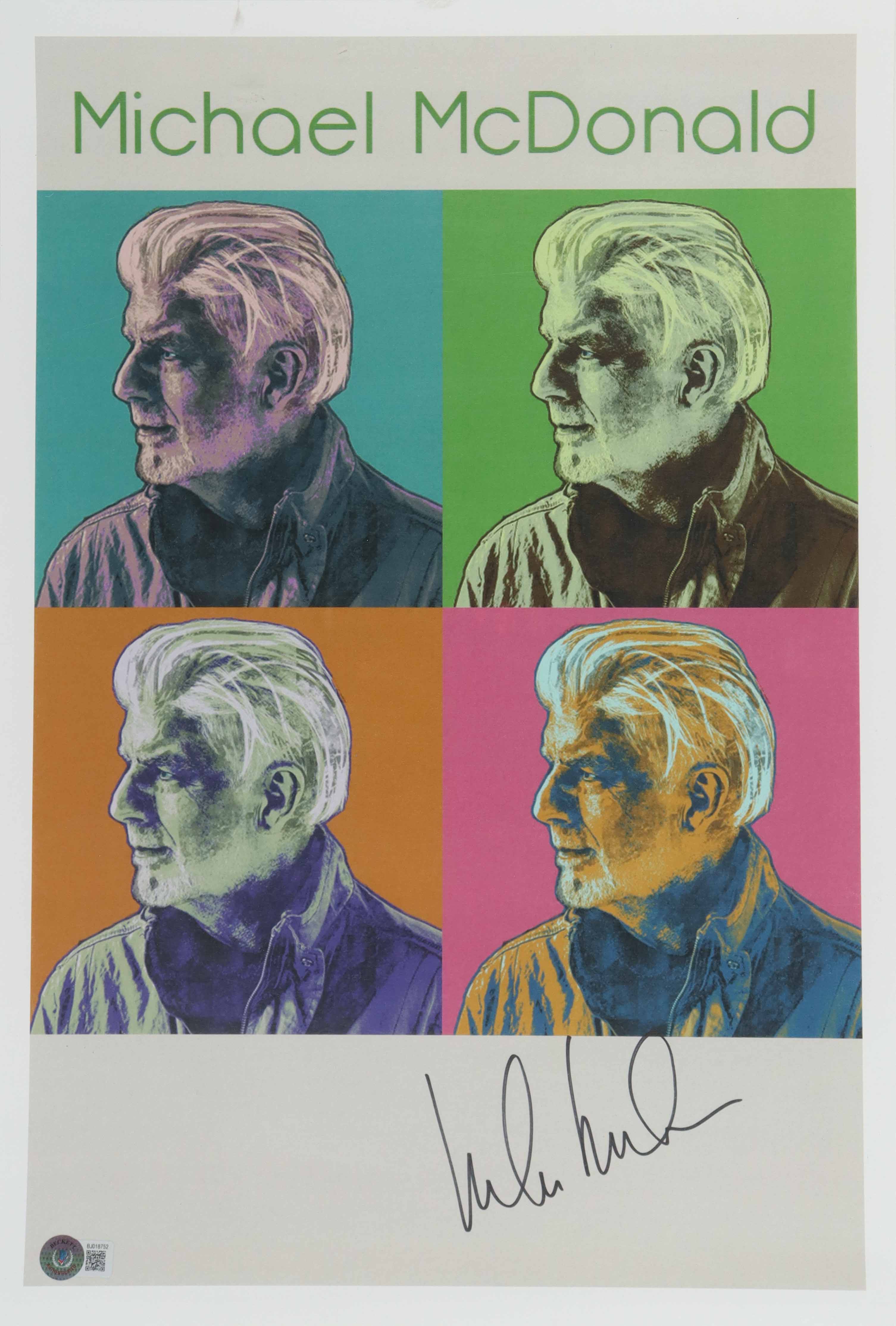Michael McDonald Signed 13x19 Photo (Beckett) at PristineAuction.com Michael McDonald Signed 13x19 Photo (Beckett) at PristineAuction.com
