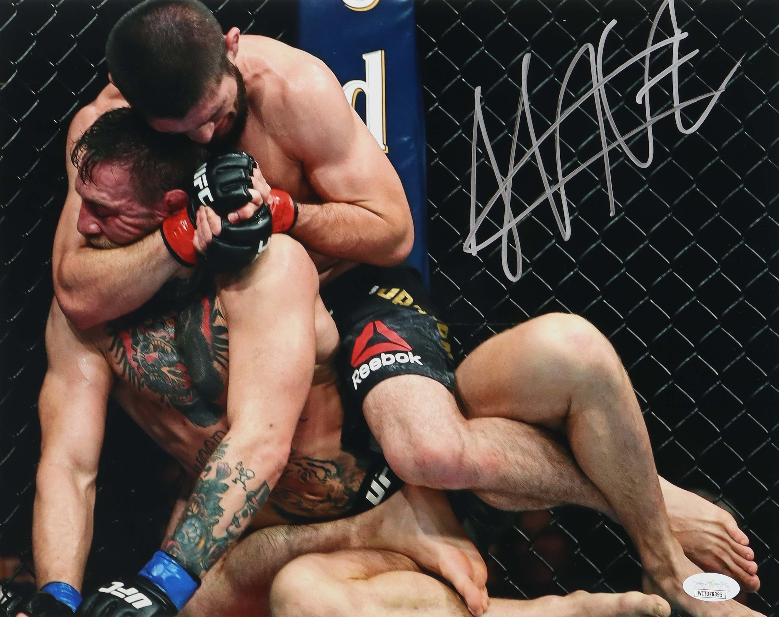 Khabib Nurmagomedov Signed UFC 11x14 Photo (JSA) at PristineAuction.com Khabib Nurmagomedov Signed UFC 11x14 Photo (JSA) at PristineAuction.com
