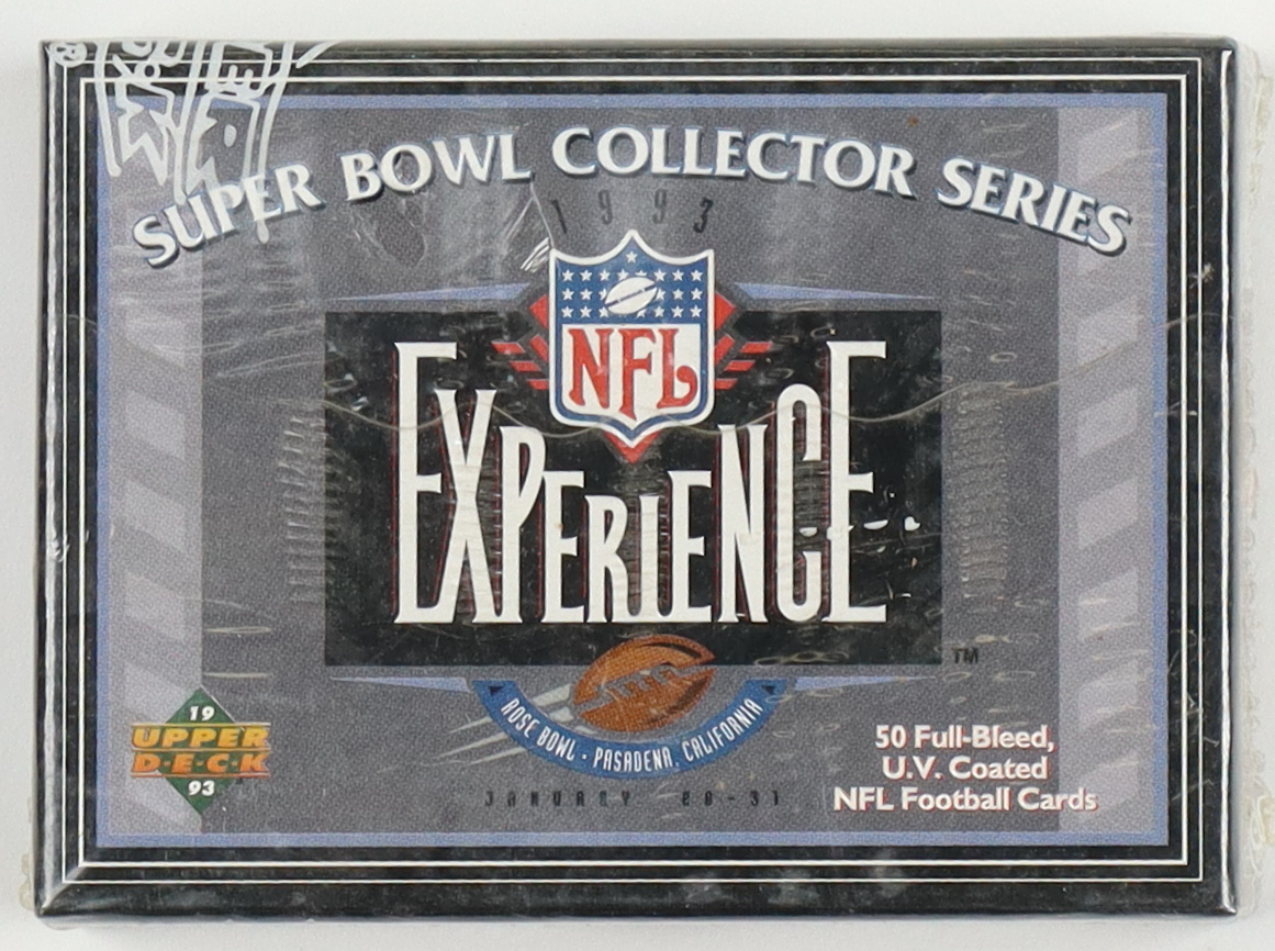 1993 Upper Deck NFL Experience Super Bowl Collector Series Complete Set of (50) Football Cards at PristineAuction.com 1993 Upper Deck NFL Experience Super Bowl Collector Series Complete Set of (50) Football Cards at PristineAuction.com
