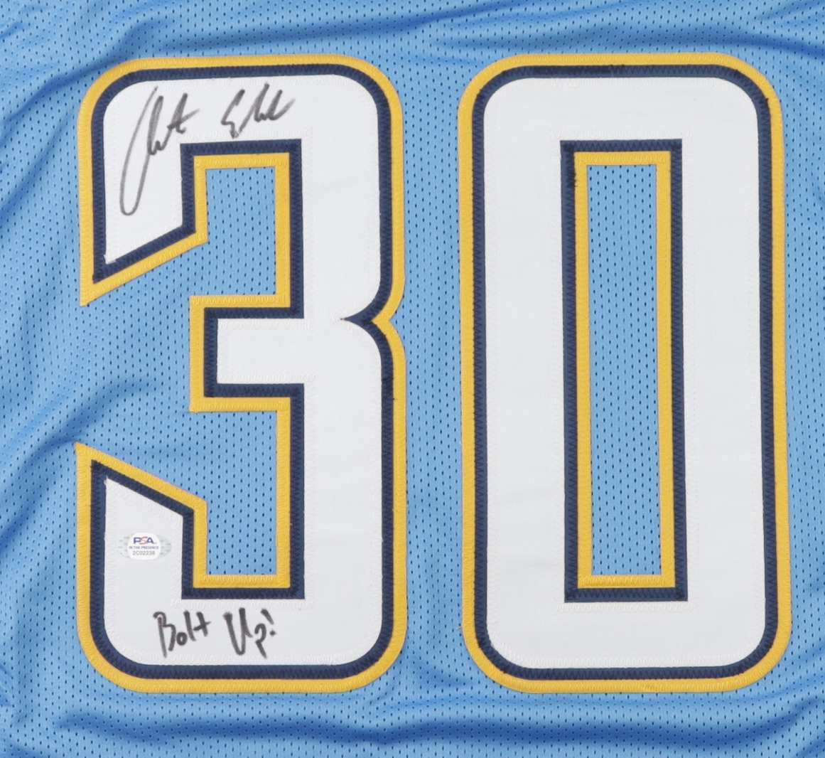 Austin Ekeler Signed Jersey Inscribed "Bolt Up!" (PSA) at PristineAuction.com Austin Ekeler Signed Jersey Inscribed "Bolt Up!" (PSA) at PristineAuction.com