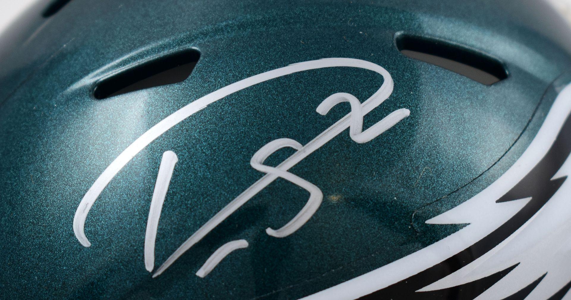 Darius Slay Signed Eagles Speed Mini Helmet (Beckett) at PristineAuction.com Darius Slay Signed Eagles Speed Mini Helmet (Beckett) at PristineAuction.com