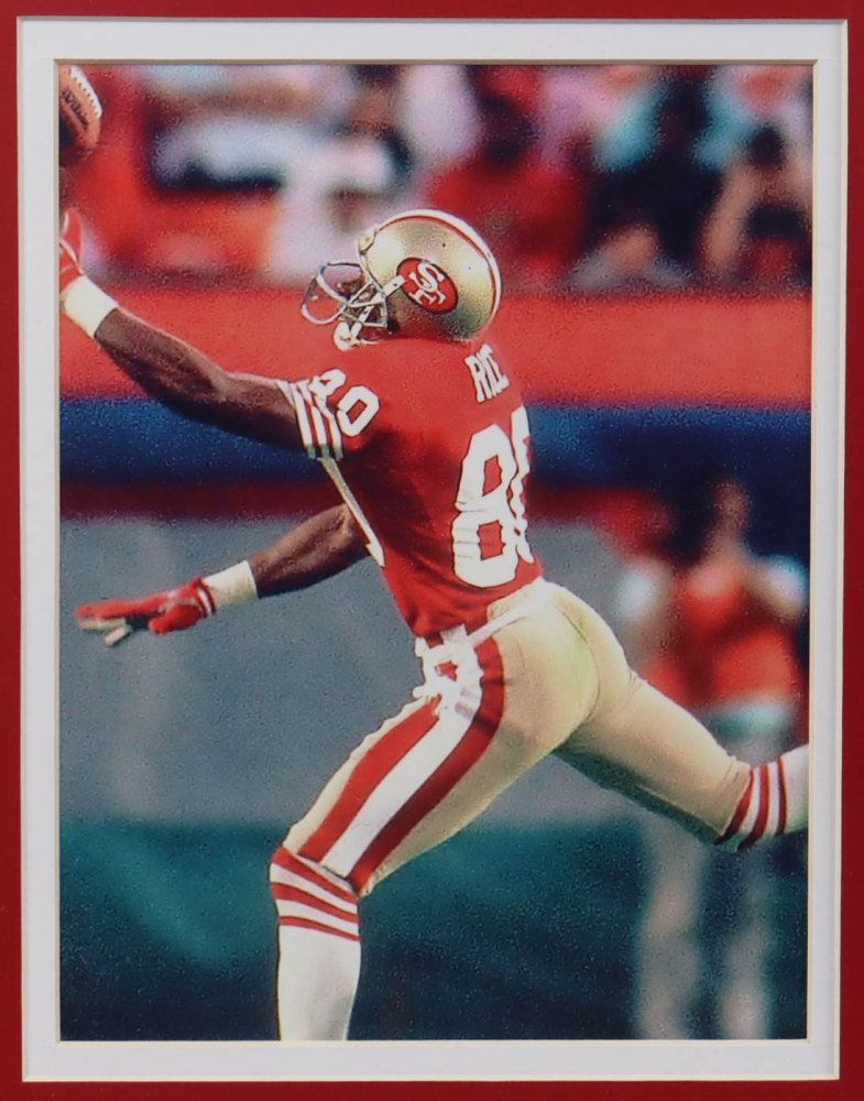 Jerry Rice Signed 49ers Custom Framed Jersey Display with Retirement ...
