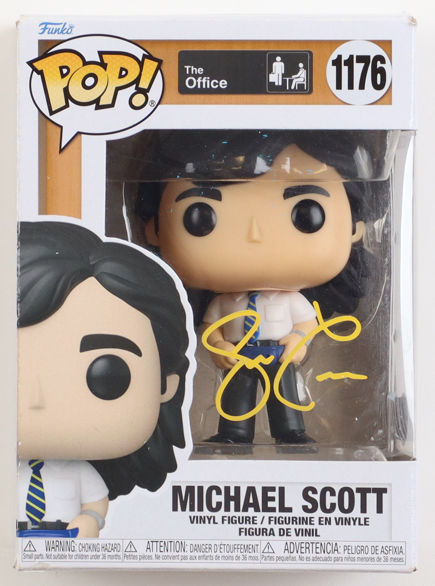 Steve Carell Signed "The Office" #1176 Michael Scott Funko Pop! Vinyl Figure (Beckett) at PristineAuction.com Steve Carell Signed "The Office" #1176 Michael Scott Funko Pop! Vinyl Figure (Beckett) at PristineAuction.com