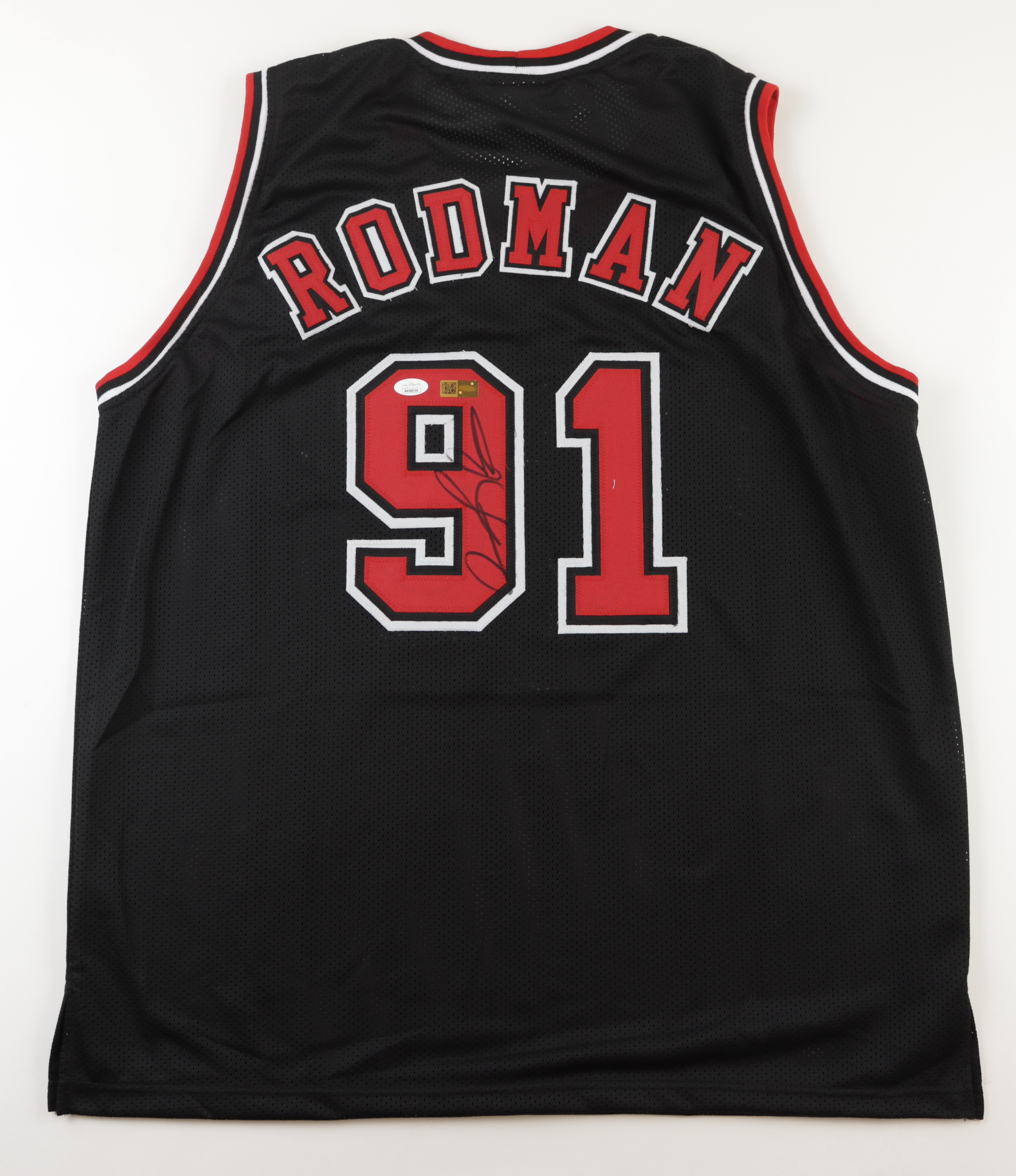 Dennis Rodman Signed Jersey (JSA & Players Ink) at PristineAuction.com Dennis Rodman Signed Jersey (JSA & Players Ink) at PristineAuction.com
