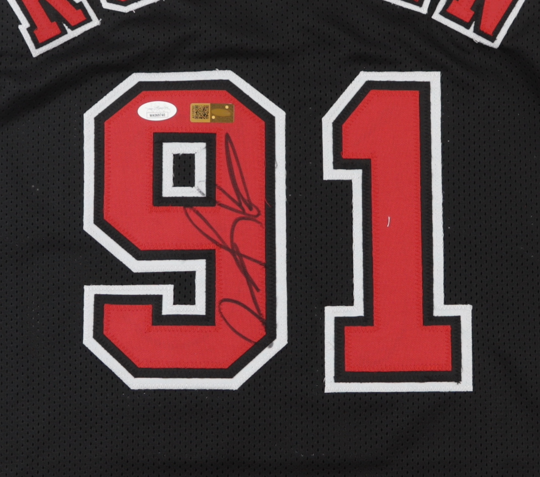 Dennis Rodman Signed Jersey (JSA & Players Ink) at PristineAuction.com Dennis Rodman Signed Jersey (JSA & Players Ink) at PristineAuction.com