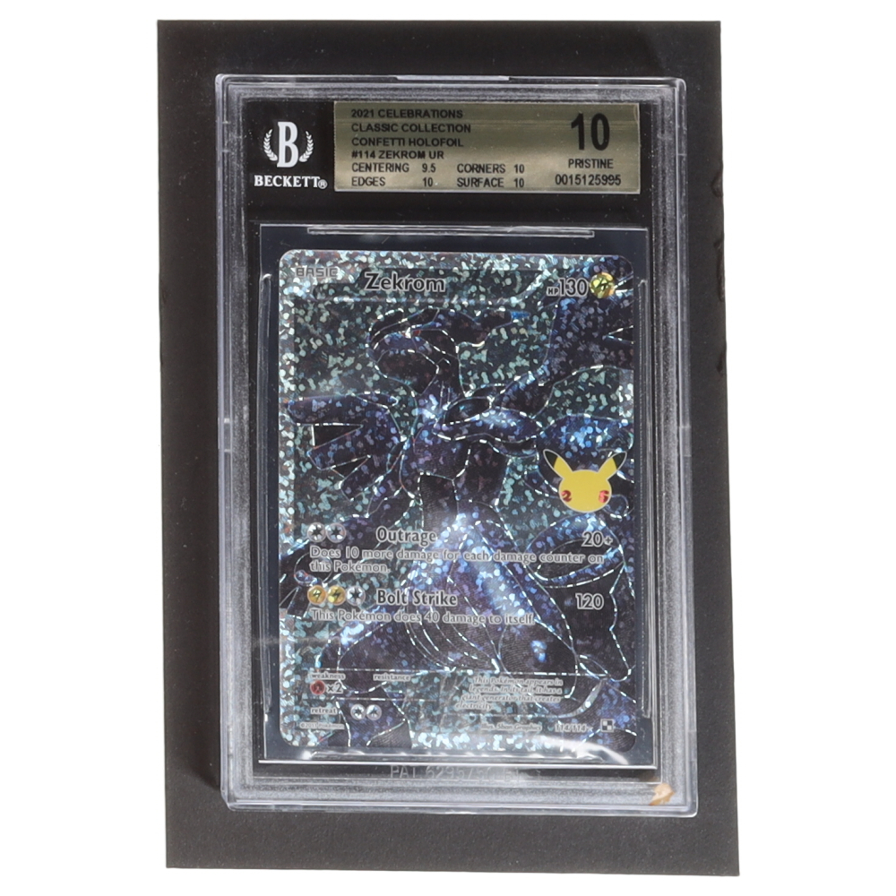 Zekrom 2021 Pokemon Celebrations Classic Collection Confetti