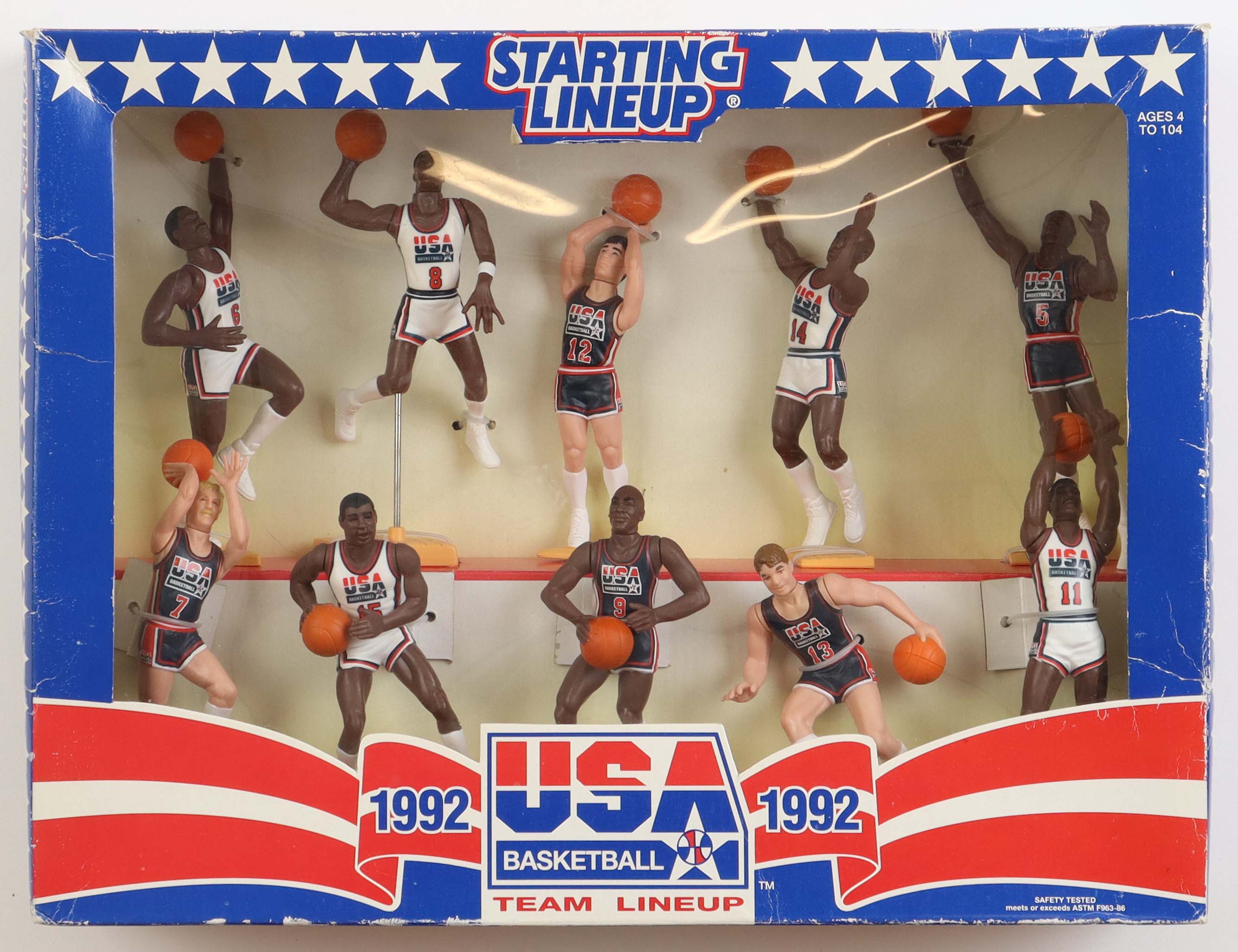 1992 Original "Dream Team" Figure Set with Michael Jordan, Larry Bird, Magic Johnson at PristineAuction.com 1992 Original "Dream Team" Figure Set with Michael Jordan, Larry Bird, Magic Johnson at PristineAuction.com