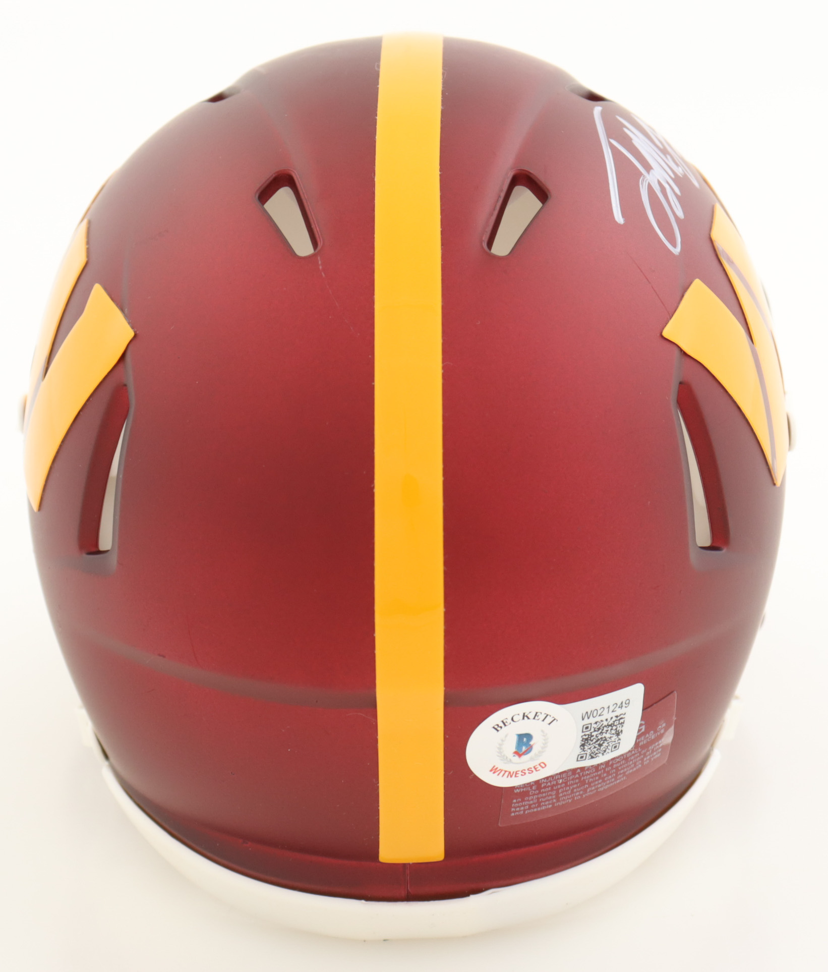 Terry McLaurin Signed Commanders Speed Mini Helmet (Beckett) at PristineAuction.com Terry McLaurin Signed Commanders Speed Mini Helmet (Beckett) at PristineAuction.com