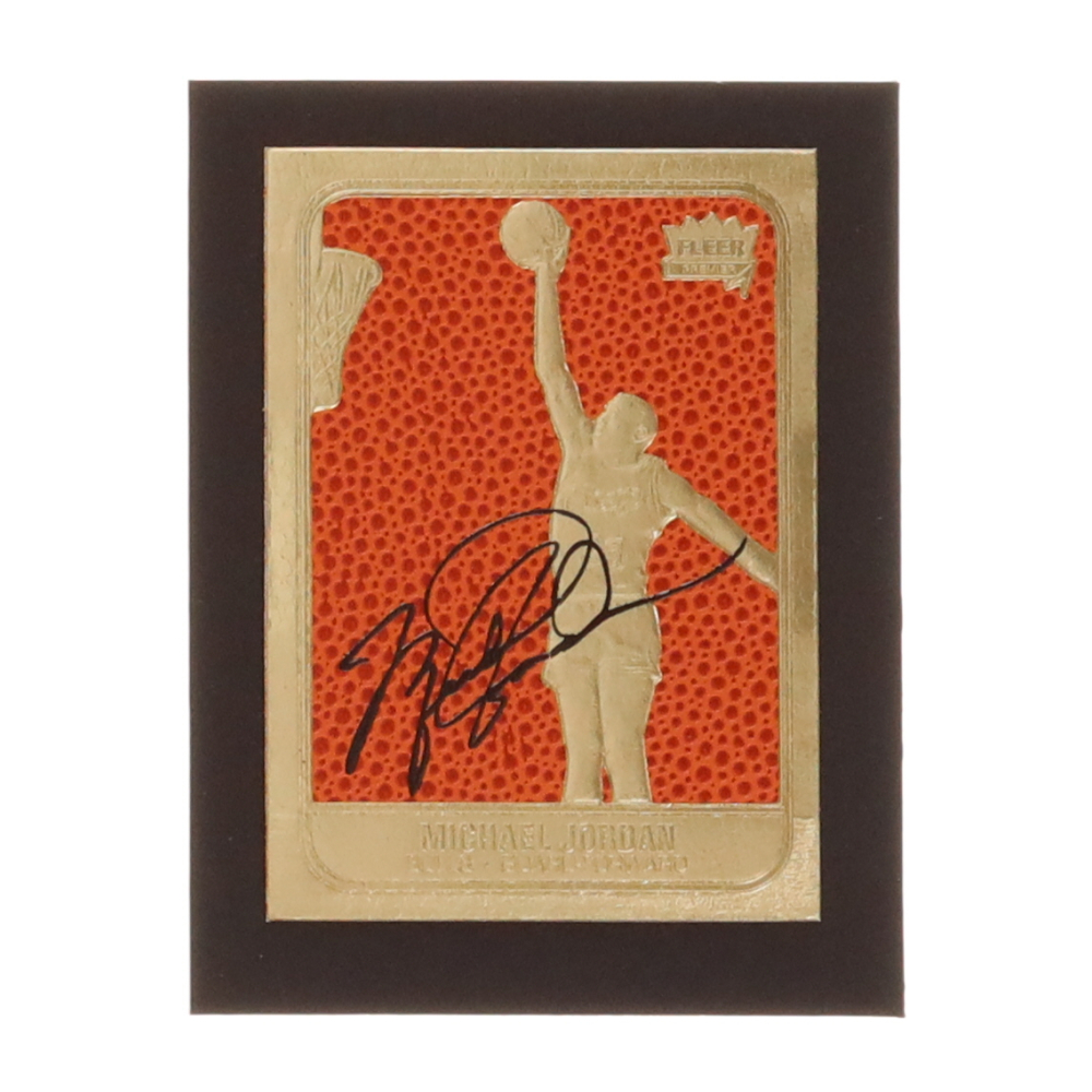 1997 fleer 23kt gold michael jordan