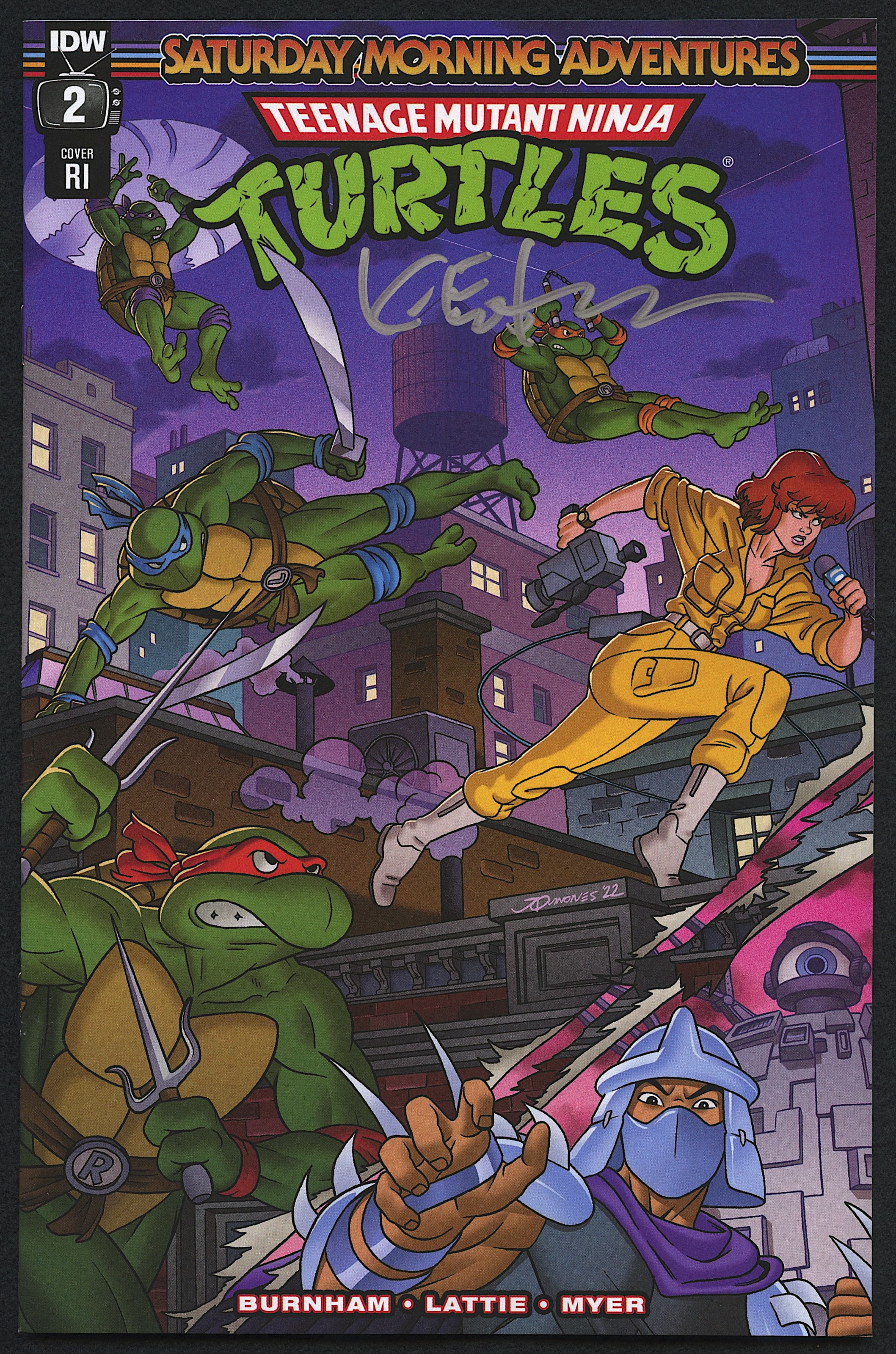Kevin Eastman Signed "Teenage Mutant Ninja Turtles" Issue #2 Cover RI IDW Comic Book (PA COA) at PristineAuction.com Kevin Eastman Signed "Teenage Mutant Ninja Turtles" Issue #2 Cover RI IDW Comic Book (PA COA) at PristineAuction.com