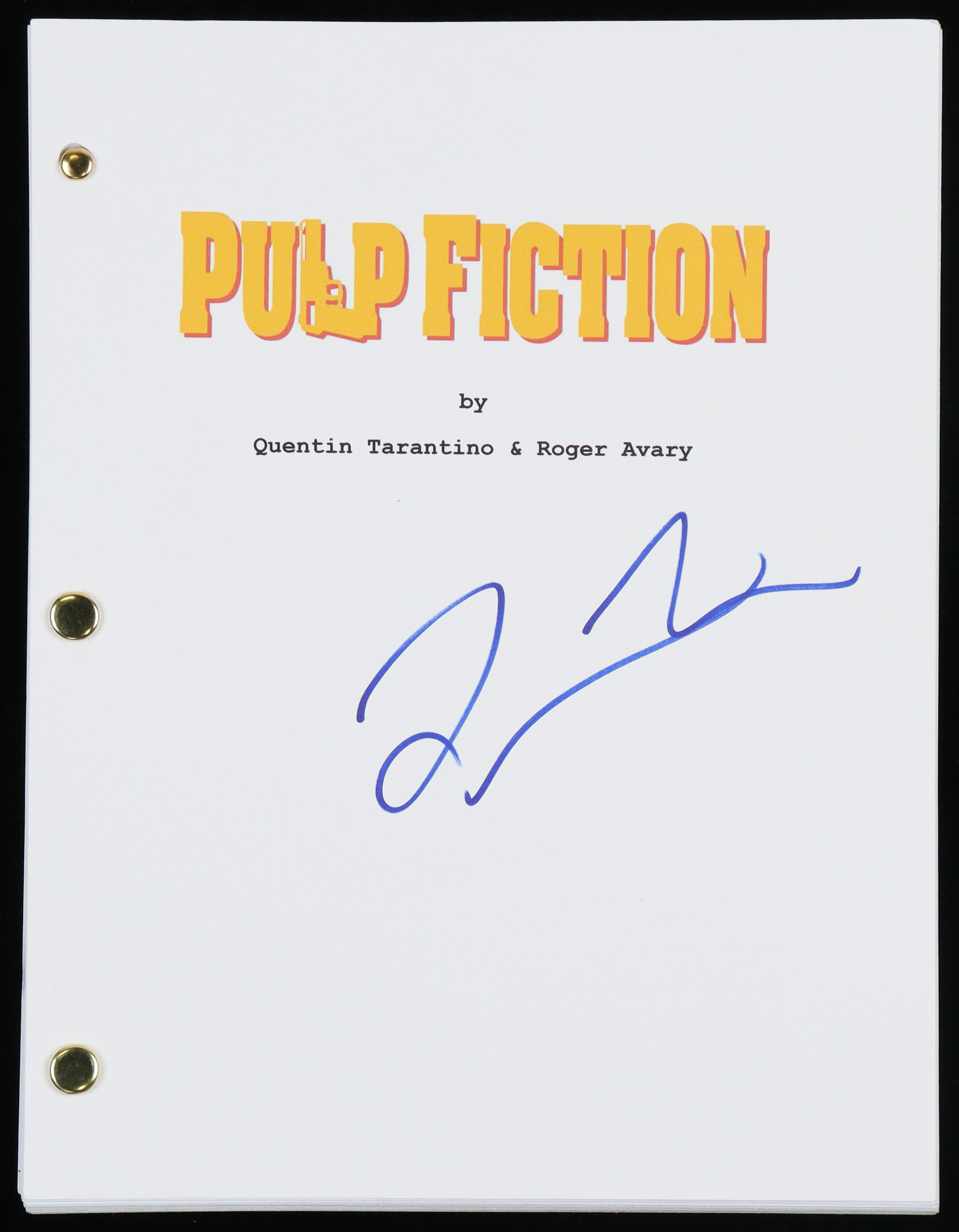 Quentin Tarantino Signed "Pulp Fiction" Movie Script (AutographCOA) at PristineAuction.com Quentin Tarantino Signed "Pulp Fiction" Movie Script (AutographCOA) at PristineAuction.com