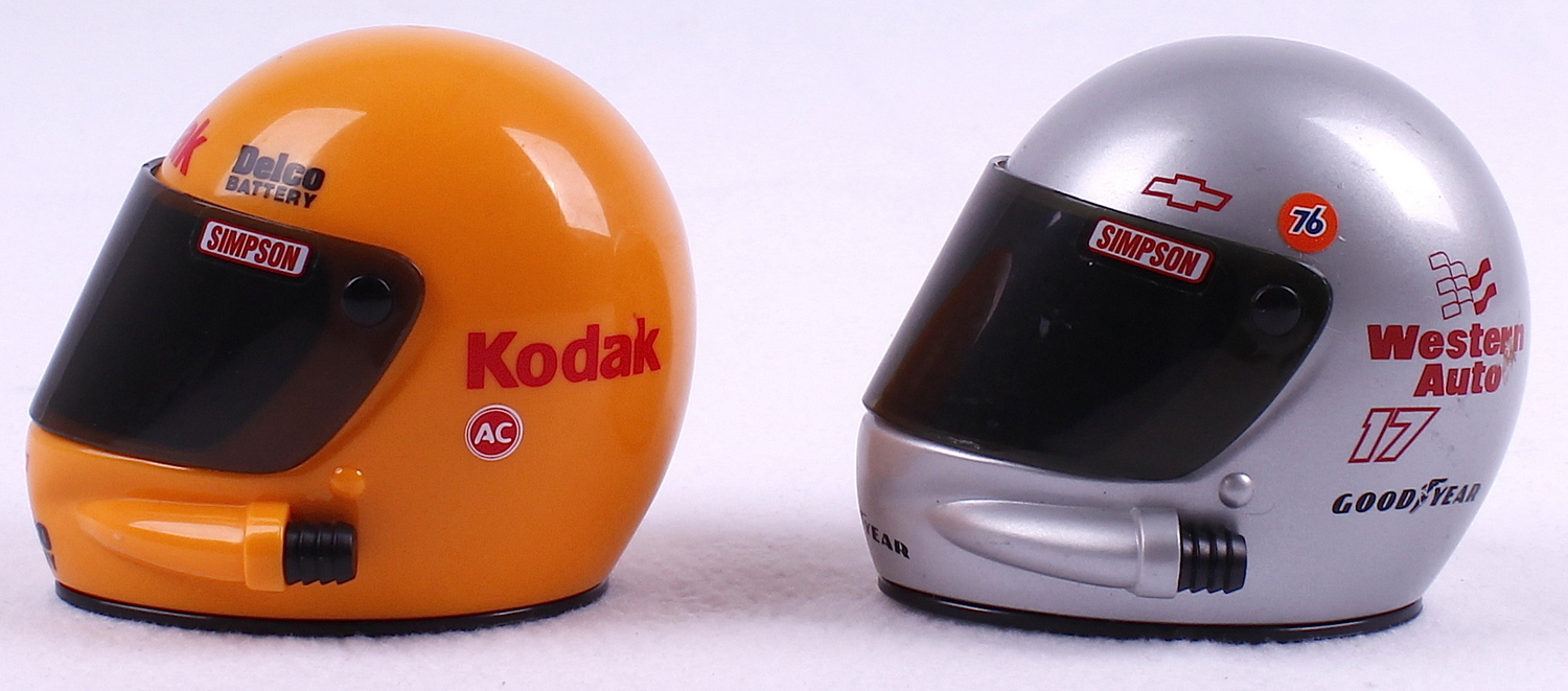 Lot of (2) Simpson Mini Racing Helmets at PristineAuction.com Lot of (2) Simpson Mini Racing Helmets at PristineAuction.com