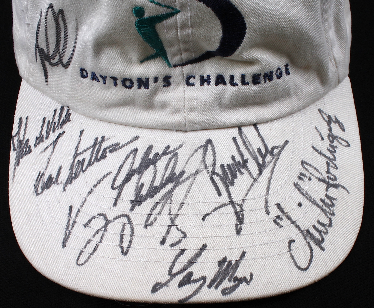 Dayton's Challenge Golf Hat Signed by (8) with Tom Lehman, John Daly, V.J. Singh, Chi Chi Rodriguez, Hal Sutton (JSA ALOA) at PristineAuction.com Dayton's Challenge Golf Hat Signed by (8) with Tom Lehman, John Daly, V.J. Singh, Chi Chi Rodriguez, Hal Sutton (JSA ALOA) at PristineAuction.com
