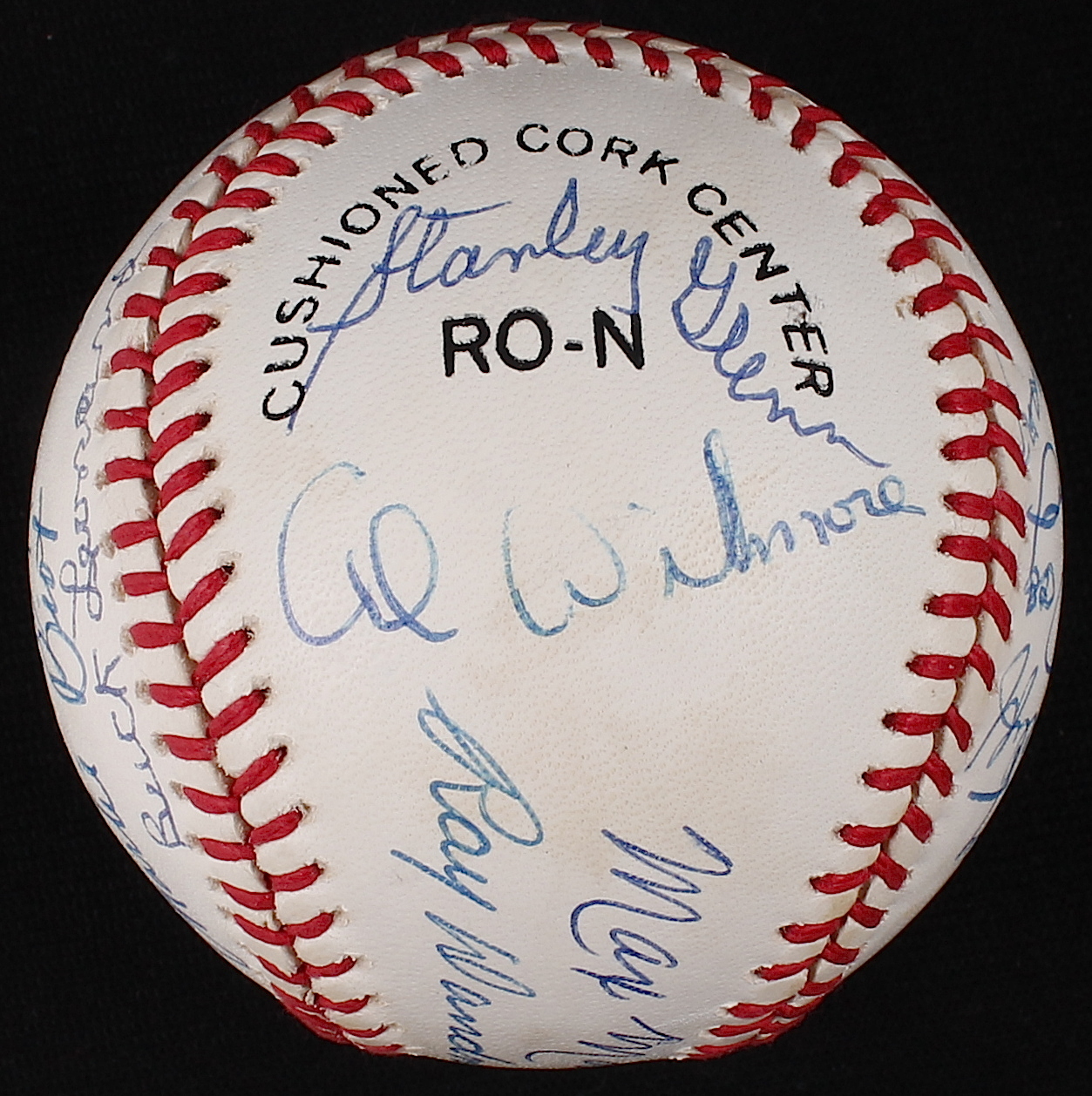 Negro League Multi-Signed ONL Baseball with (18) Signatures including Ray Dandridge, Leon Day, Ted Radcliffe, Monte Irvin, Buck Leonard (SOP LOA) at PristineAuction.com Negro League Multi-Signed ONL Baseball with (18) Signatures including Ray Dandridge, Leon Day, Ted Radcliffe, Monte Irvin, Buck Leonard (SOP LOA) at PristineAuction.com